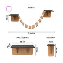 Playground para Gatos - Kit 16 Peças de Diversão e Aventura