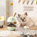 Comedouro Interativo para Gatos Giratório Divertido - Petisco Ração